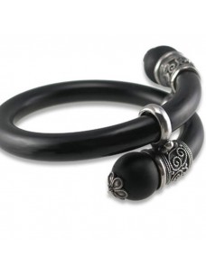 Precious Black Stone Esculpta Cock Ring IV