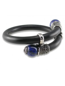 Precious Blue Stone Sterling Silver Le Cock Ring IV