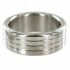 Extra Wide Stainless Steel Grooved Cock Ring