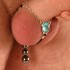 Gemstone Penis Jewelry with Hematite Beads