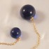 Night Blue Crystal Anal Ball Jewelry