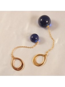 Night Blue Crystal Anal Ball Jewelry