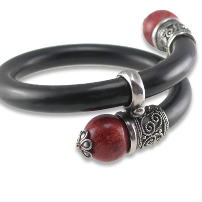 Maroon Coral Precious Stone Le Cock Ring IV